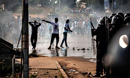 Disturbios masivos en el Gabón